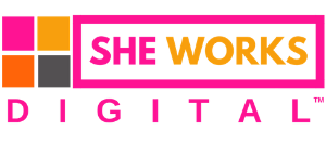 SHE WORKS DIGITAL Logo